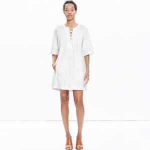 Madewell x Daryl K White Lace Up Dress XS